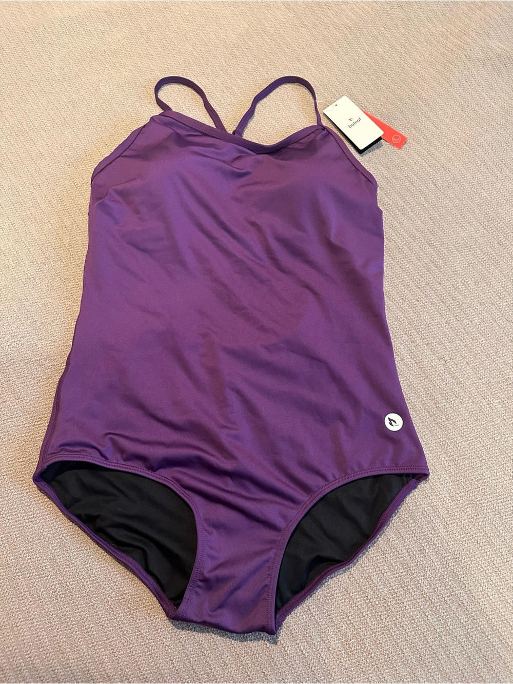 baleaf Women's Athletic Training Adjustable Strap One Piece Swimsuit, size XL.